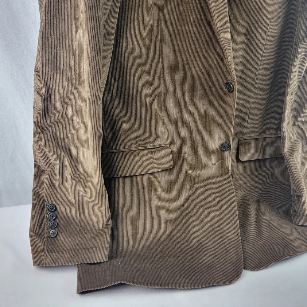 NWT Saddlebred brown‎ corduroy sportscoat Size 44L